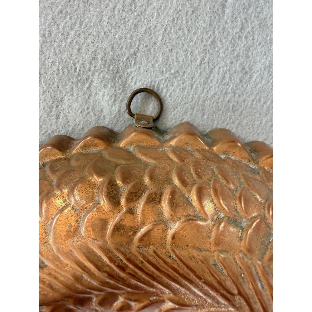 Vintage Made in England Copper Fish Mold Tin Lined 10